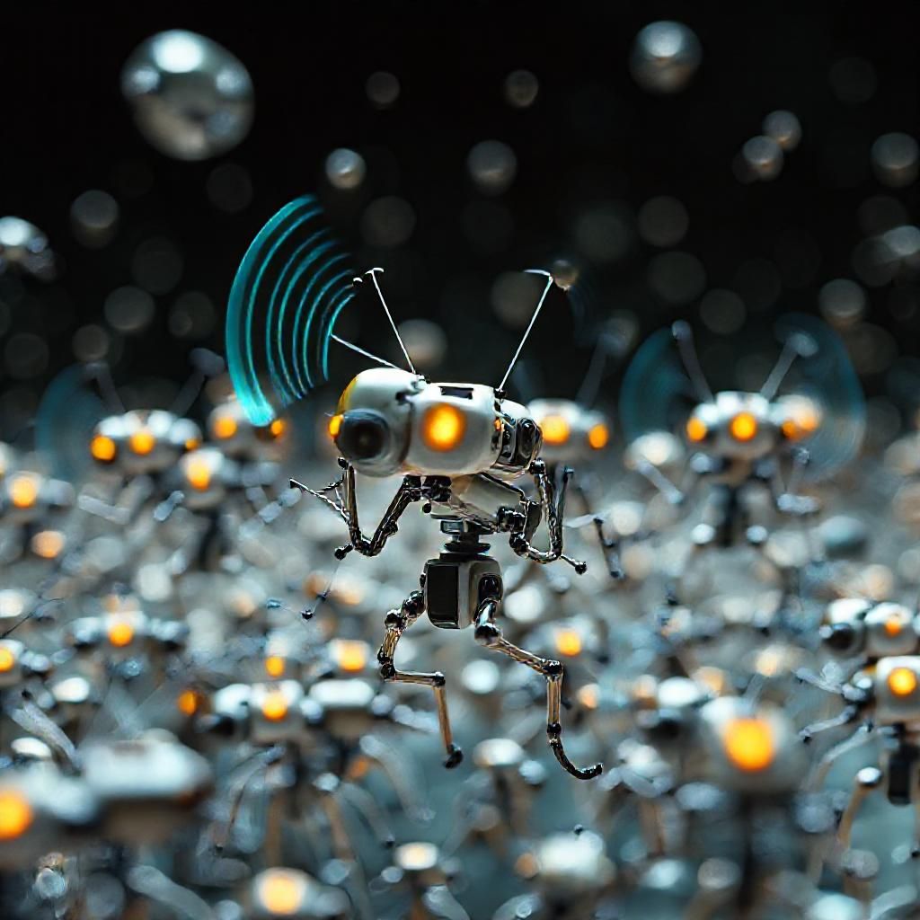 Meet the Microscopic Swarm: Tiny Robots that Communicate and Shape-Shift