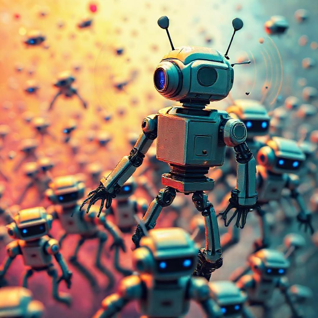 Rise of the Microbots: Sound-Wave Communication in Shape-Shifting Swarms